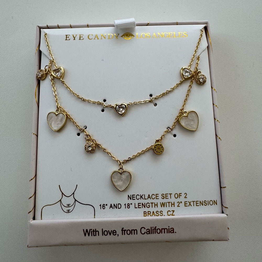 Eye candy Heart two set Necklace